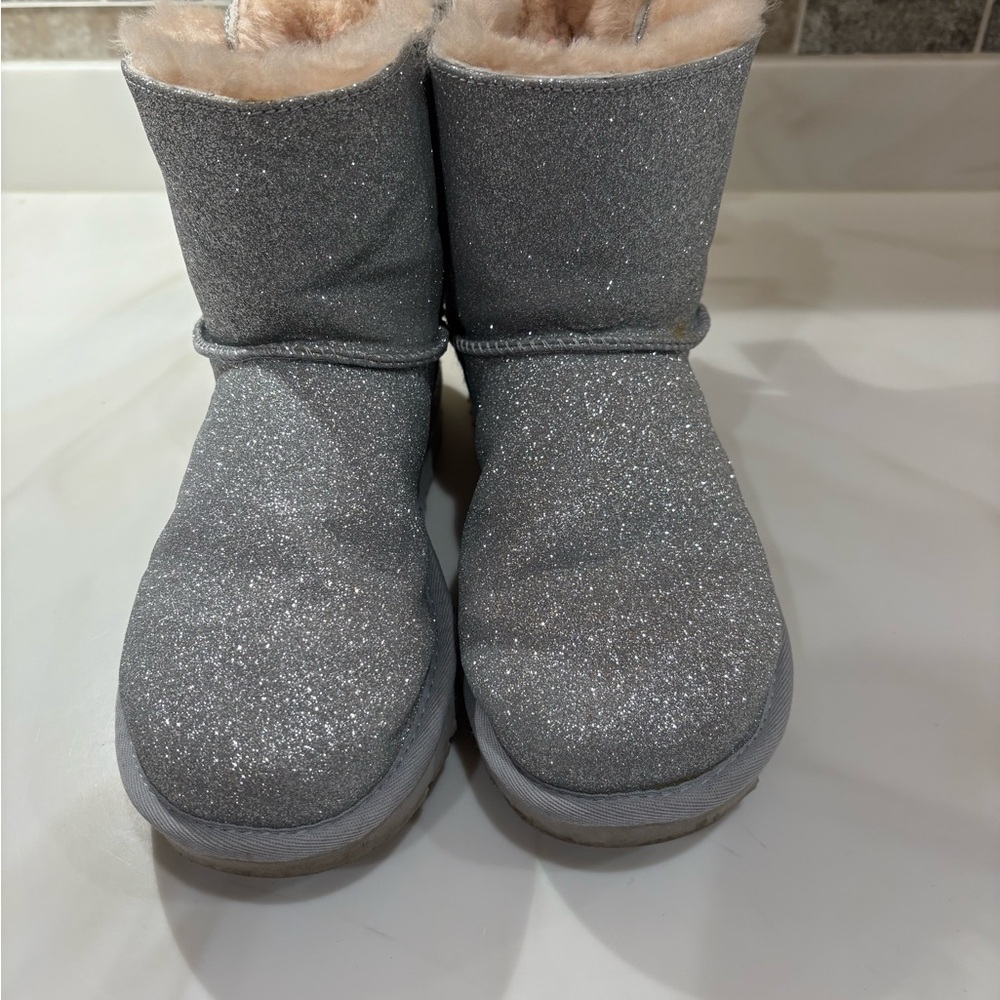 UGG Glittery Silver Boots